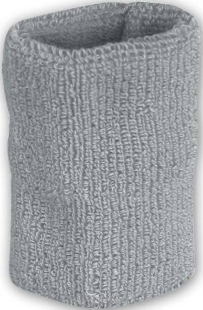 1 Pair 4" Gray Wrist Sweatbands